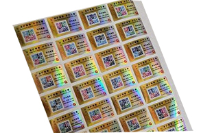 How about the anti-counterfeiting effect of rainbow gradient label?