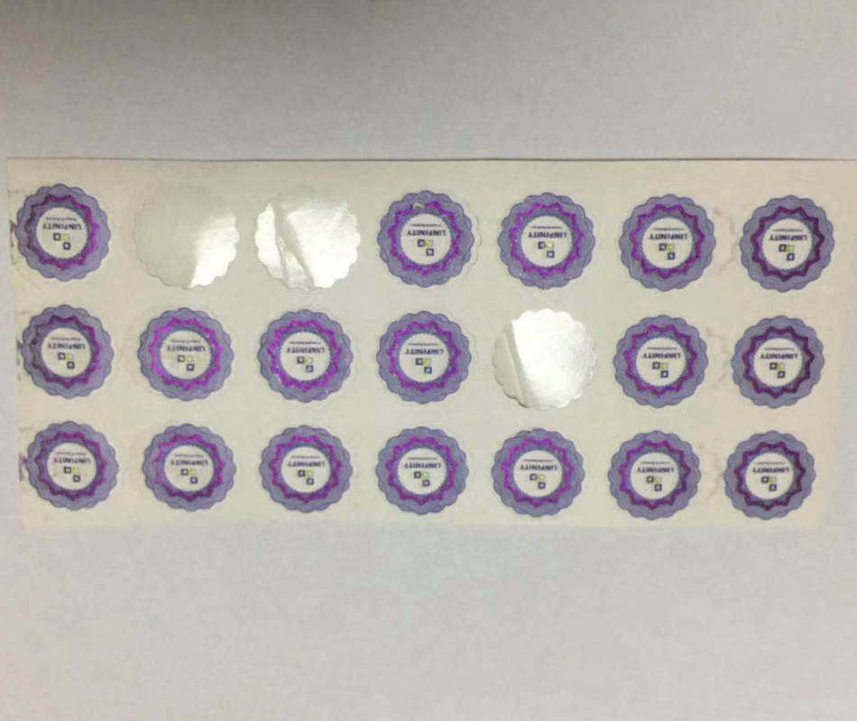 Двухслойная отрывная этикетка с защитой от подделок QR-код Этикетка с защитой от подделок Клей для защиты от подделок с подсветкой