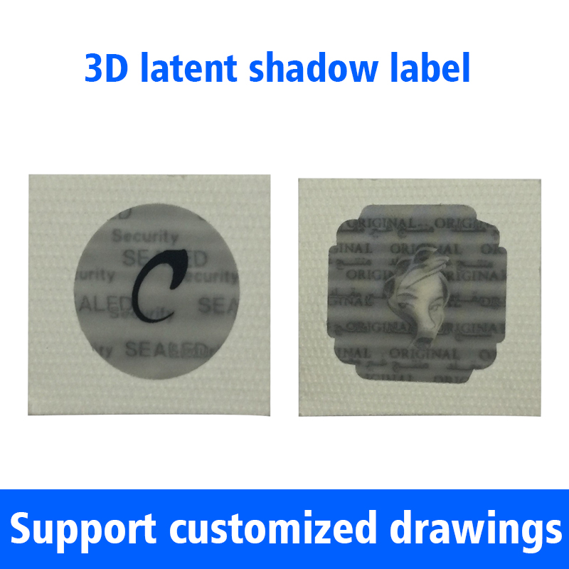 3D Stereo Latent Shadow Label Daily Chemicals Trademark Sticker Customized PC Material Label