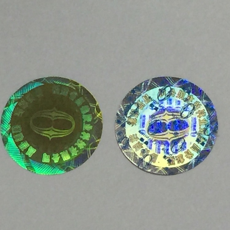 Этикетка с оптической переменной скрытой теневой лазерной защитой от подделок Наклейка с товарным знаком производителя на заказ