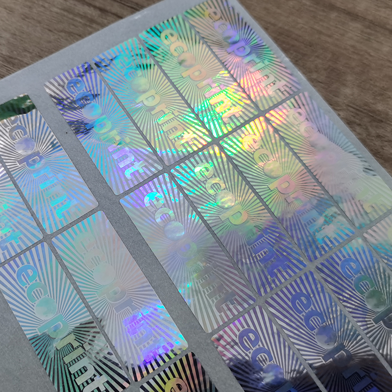 Laser security label Manufacturer custom printed trademark Hologram can be opened first