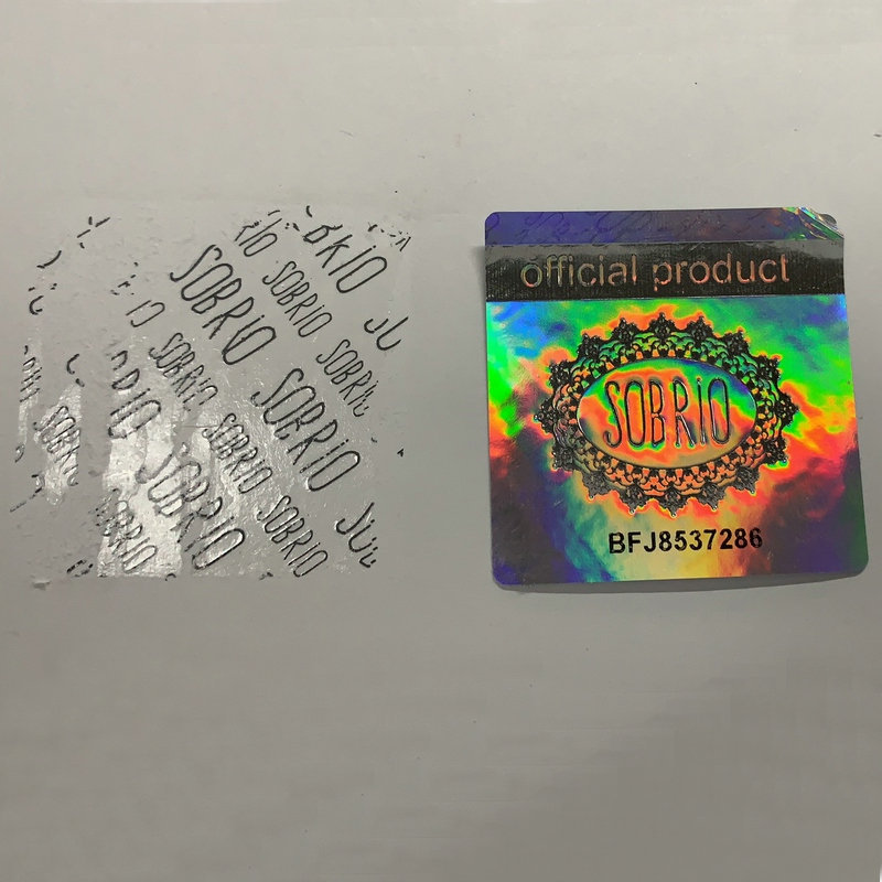 Double anti-counterfeiting label Laser self-adhesive trademark sticker customization