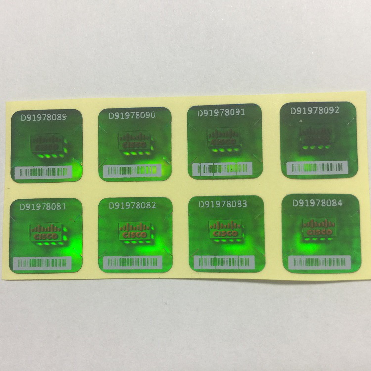 Трехмерная лазерная этикетка 3D Индивидуальные наклейки с серийным кодом для защиты от подделок