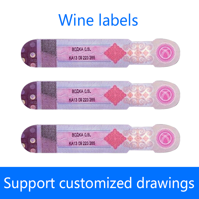 Foreign wine labels, wine sealing labels, customized self-adhesive trademark wine bottle stickers