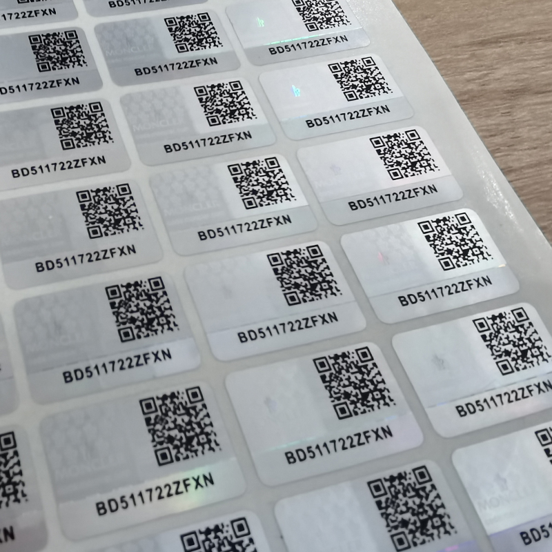 Laser QR code anti-counterfeiting label Customized trademark stickers