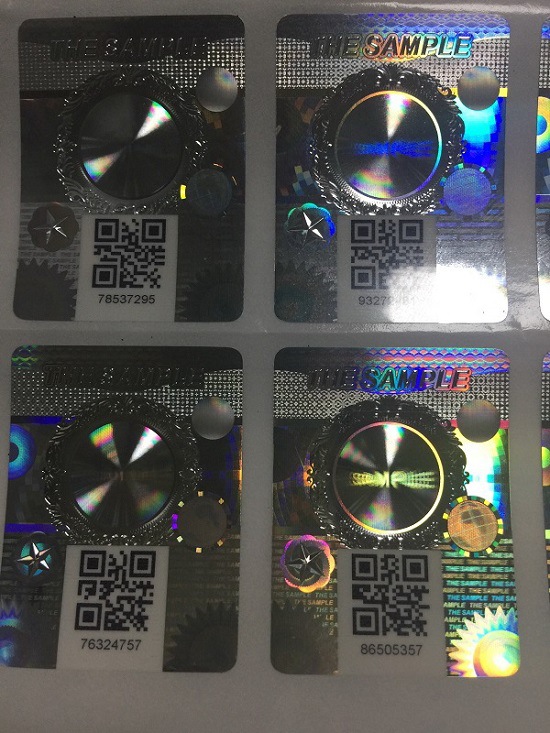 Laser cat eye anti-counterfeiting label 3D laser security label