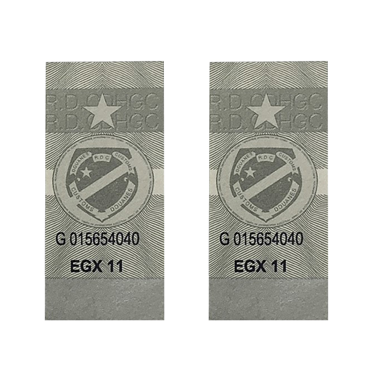 Serial code anti-counterfeiting cigarette label, cigarette sealing label customization, cigarette tax label sticker