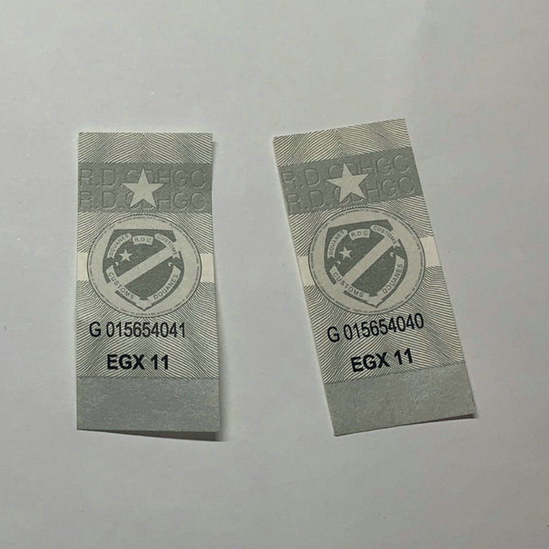 Serial code anti-counterfeiting cigarette label, cigarette sealing label customization, cigarette tax label sticker