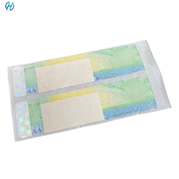 Rainbow gradient micro-text anti-counterfeiting label